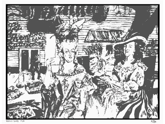 The Queens of Sidewalk Side Print